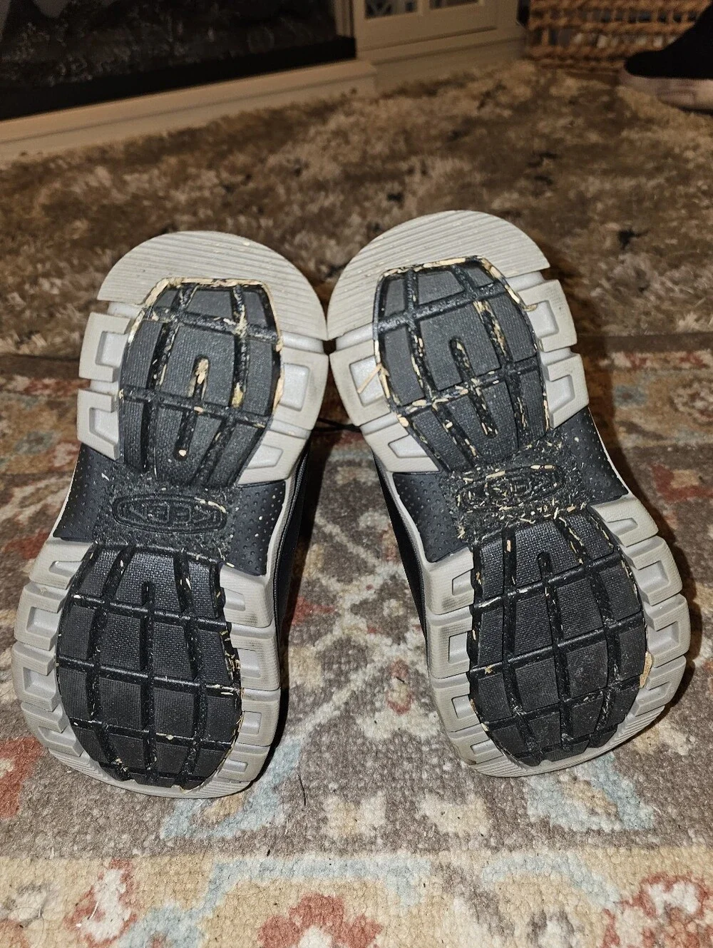 KEEN Dry Waterproof Weather Boots Lined Black/Silver 12 Little Kids NICE!!